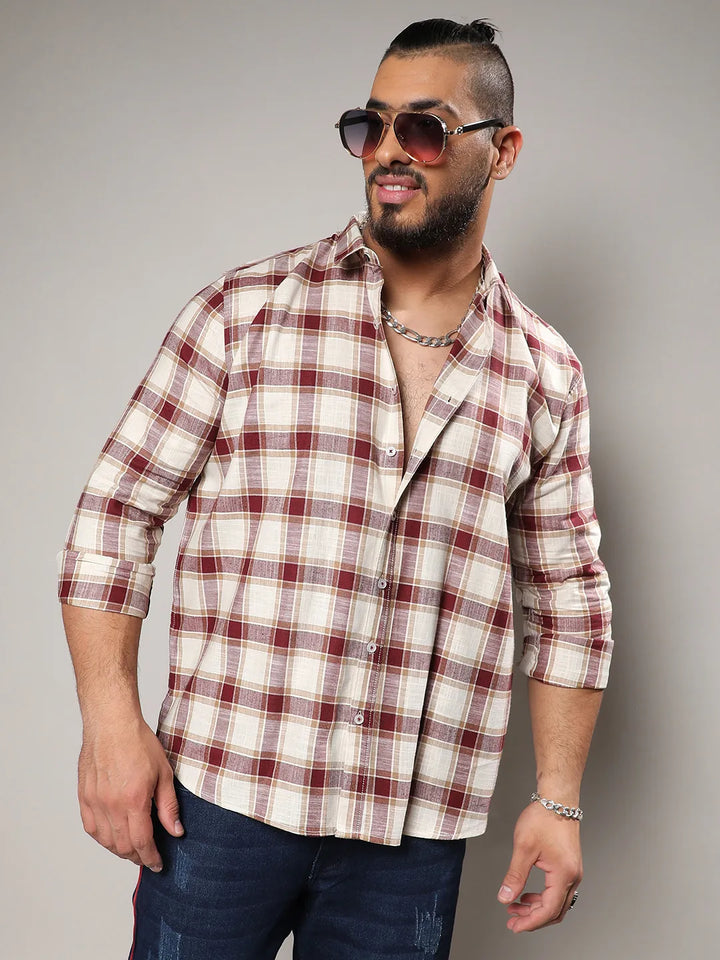 Multicolour Checkered Casual Shirt