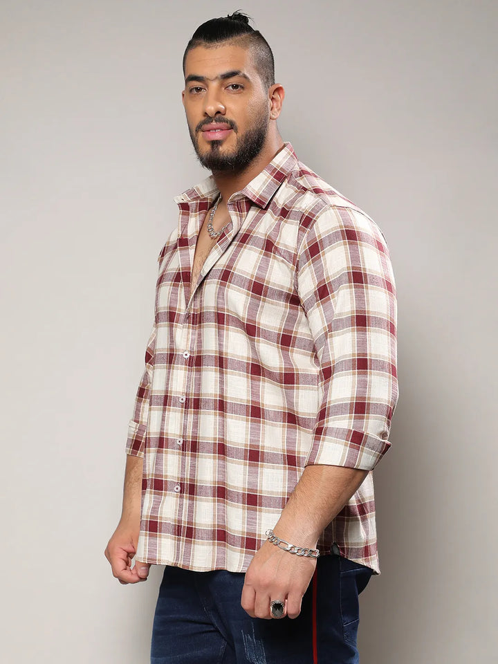 Multicolour Checkered Casual Shirt