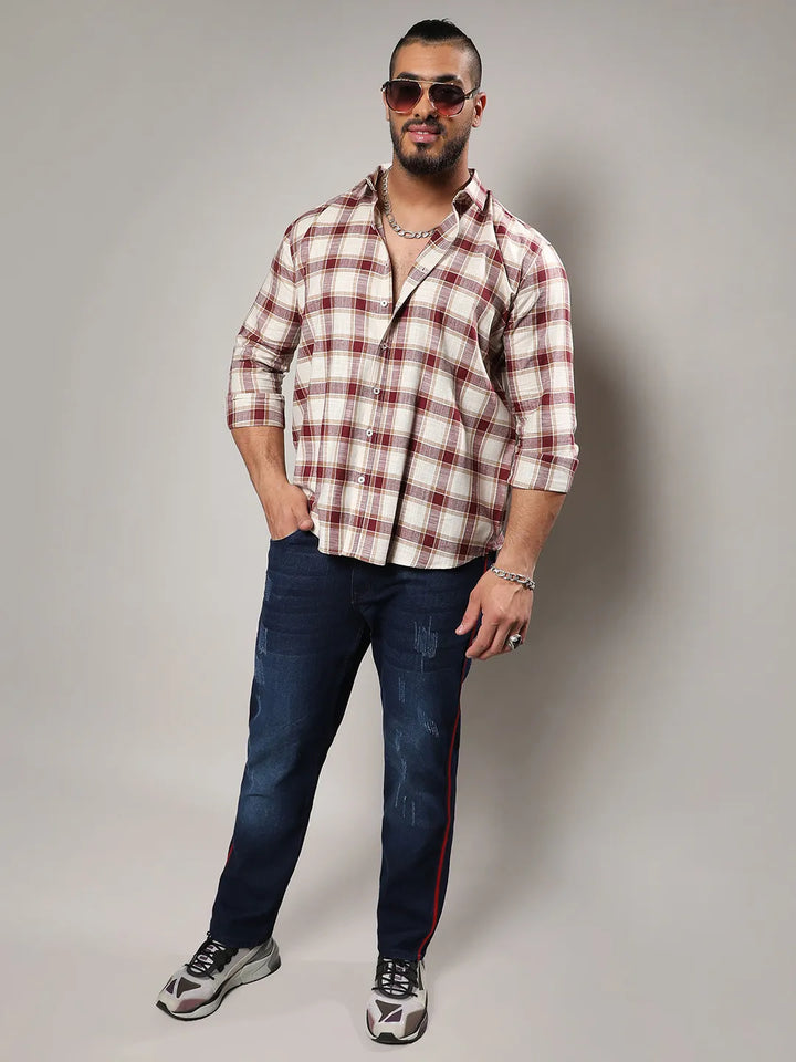 Multicolour Checkered Casual Shirt