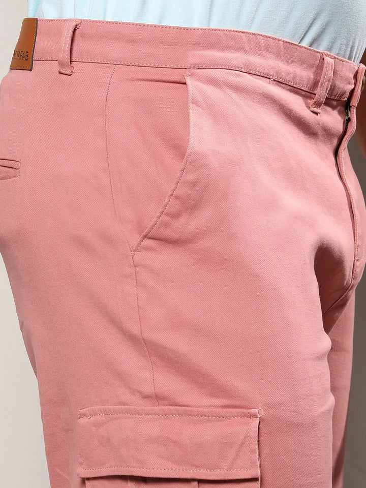 Nude Pink Cargo Shorts
