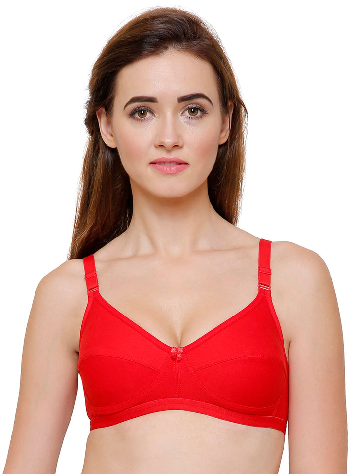 Women's Non Padded Non-Wired Regular Bra (Pack of 6)-ZOE