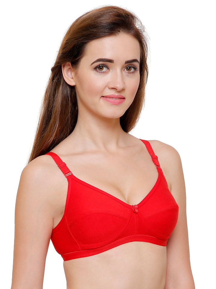 Women's Non Padded Non-Wired Regular Bra (Pack of 4)-ZOE