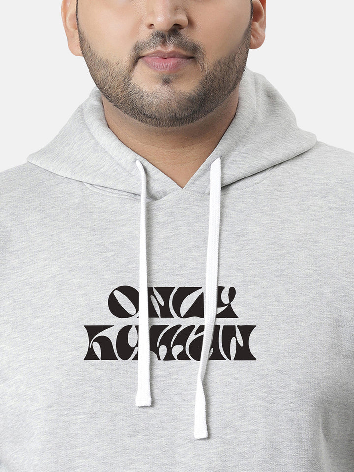Grey Only Human Hoodie