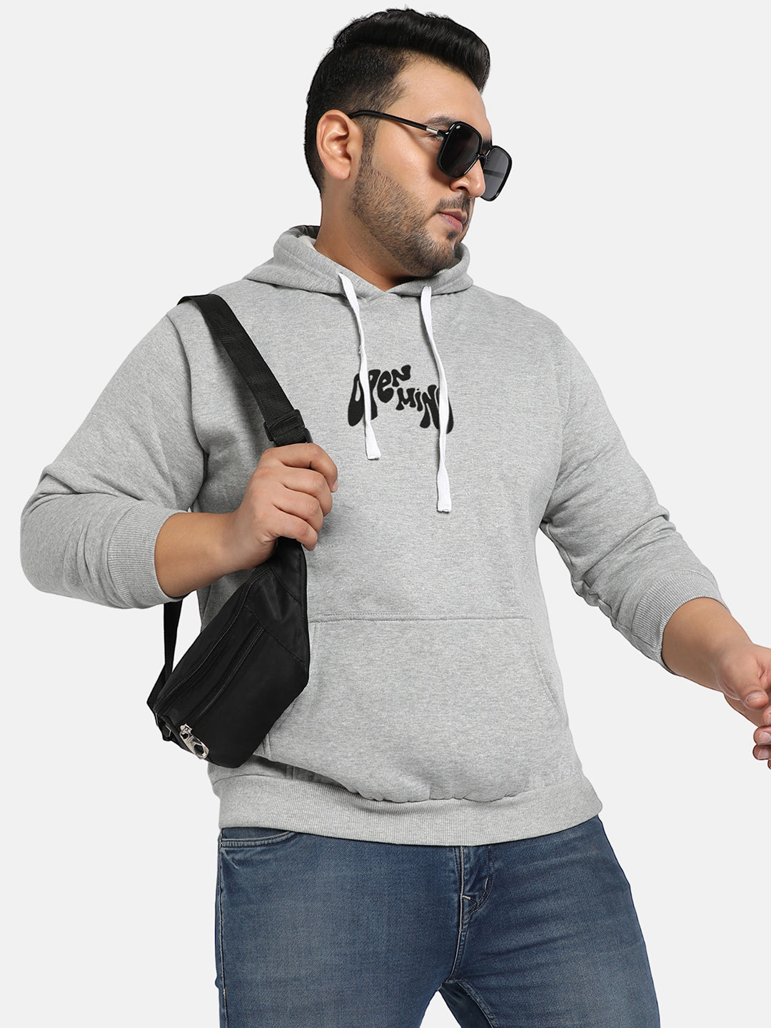 Grey Open Mind Hoodie