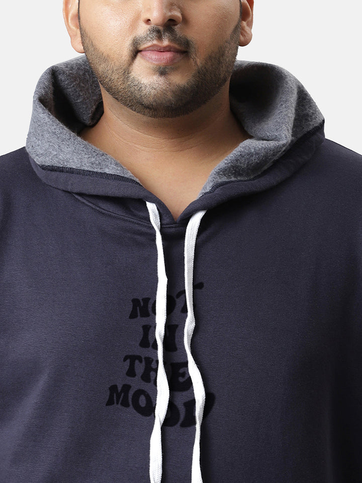 Navy Blue Not In The Mood Hoodie