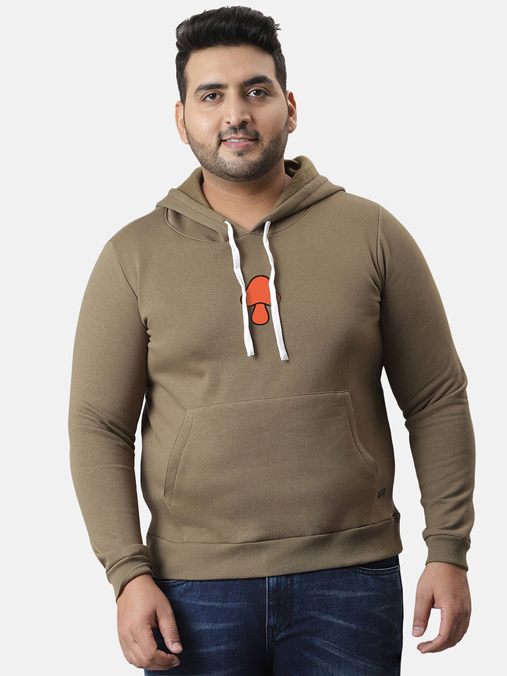 Olive Green Mushroom Hoodie