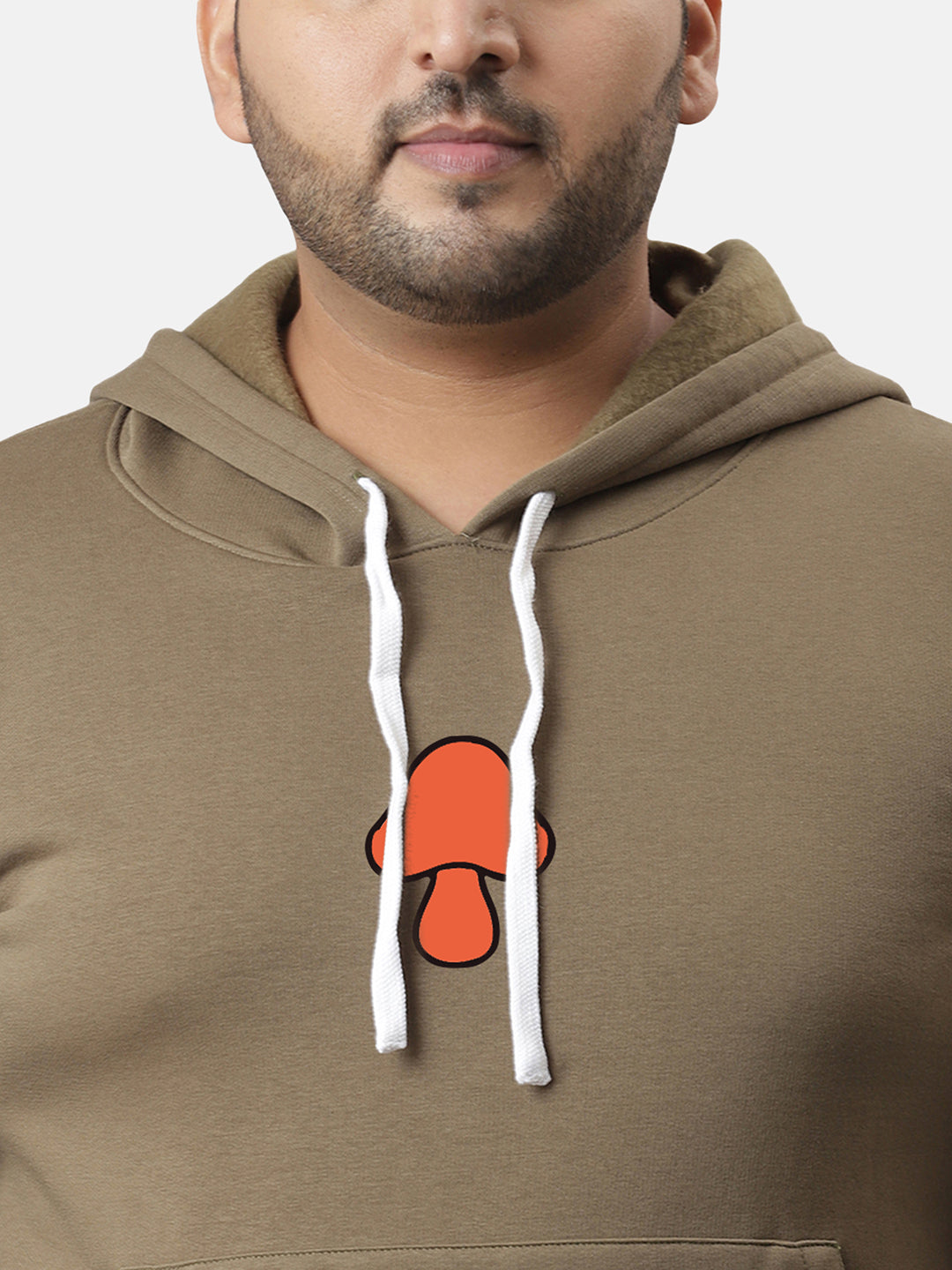 Olive Green Mushroom Hoodie