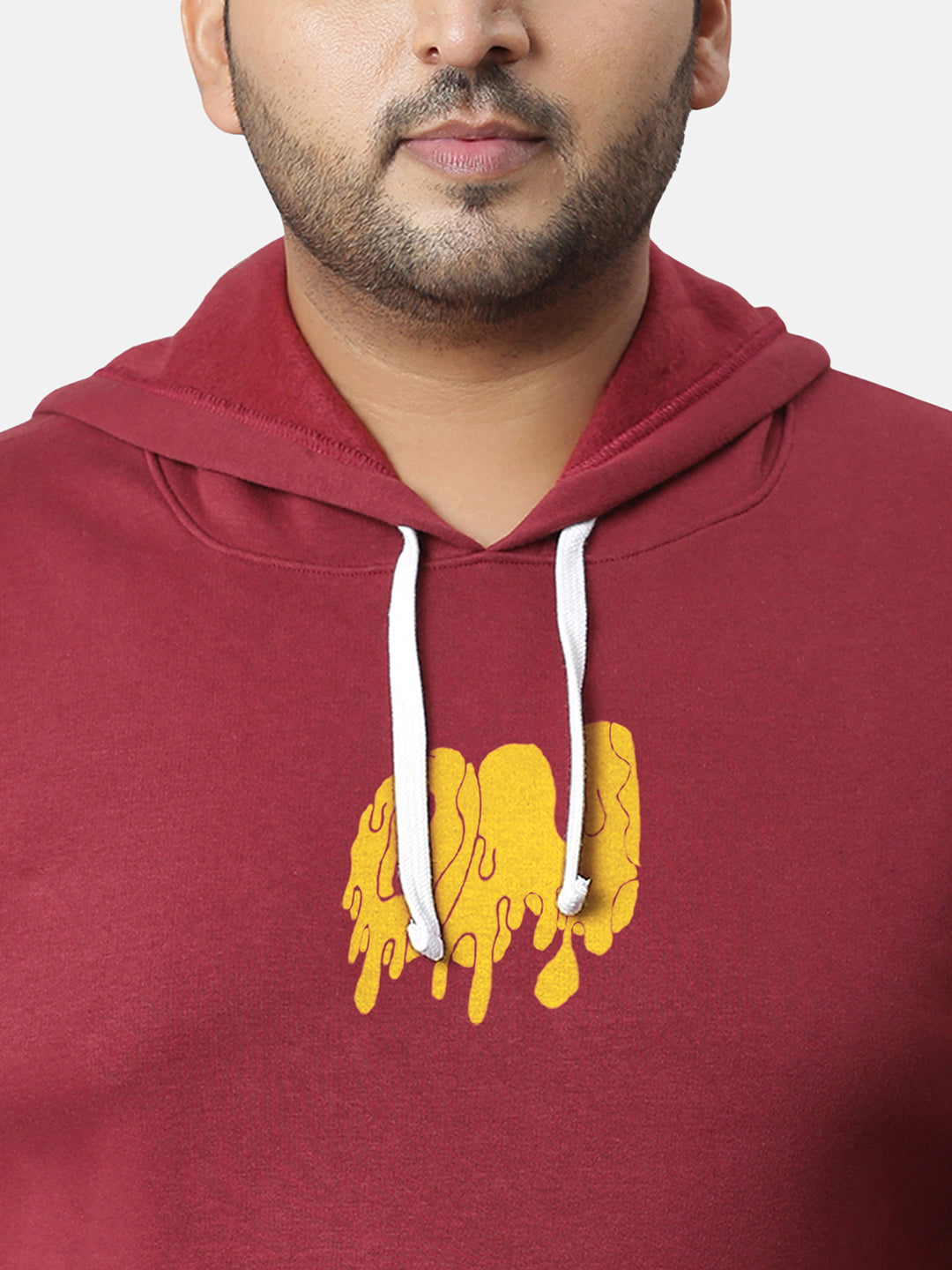Wine Red Dripping On Hoodie