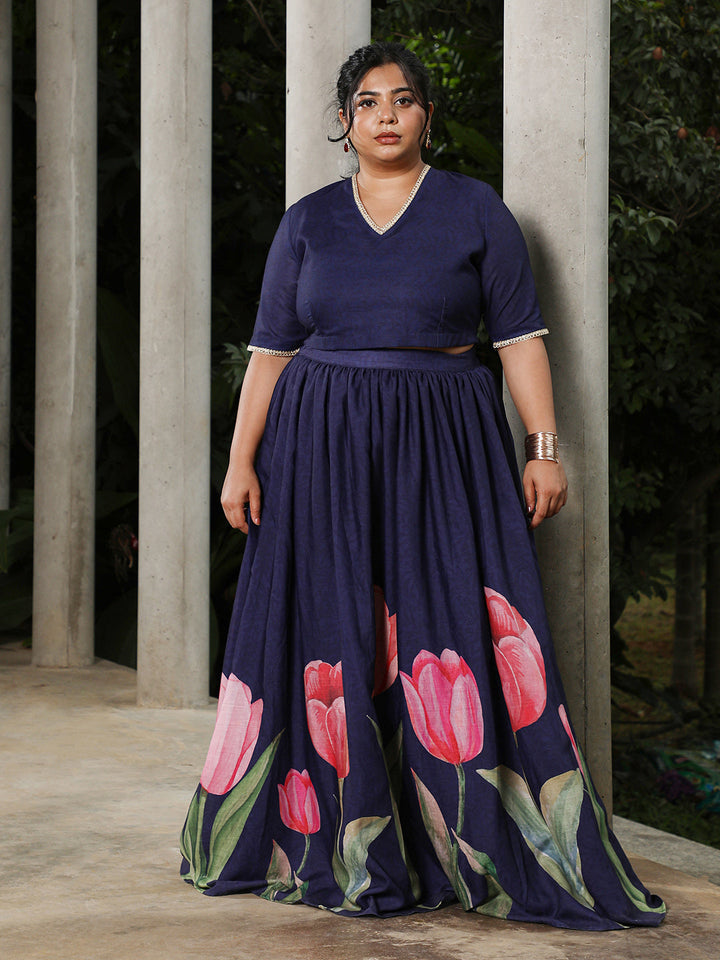 Foliage-Roses Imprint Co-Ord Set