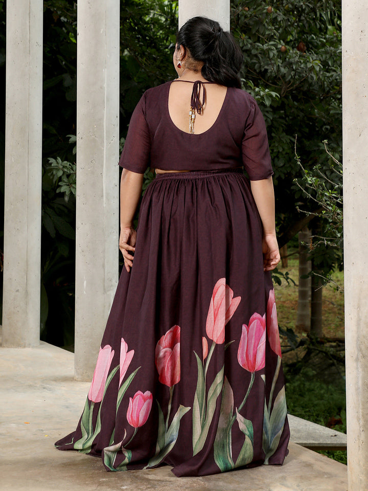Foliage-Roses Imprint Co-Ord Set