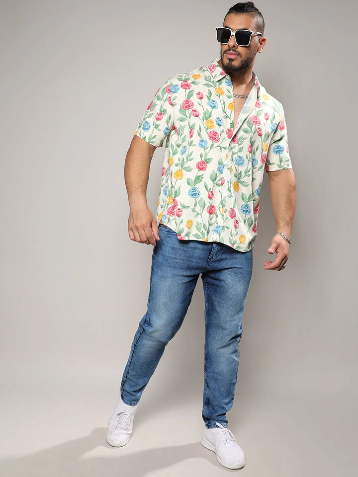 Rose Garden Print Shirt