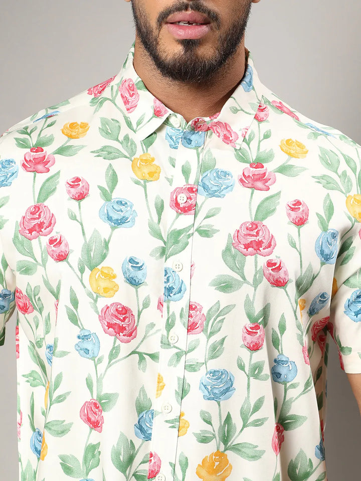 Rose Garden Print Shirt