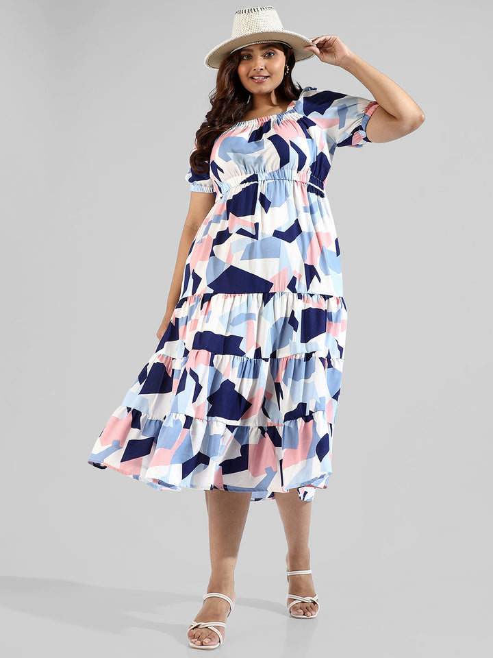 Ifp - Graphic Design Stylish Casual Dress -