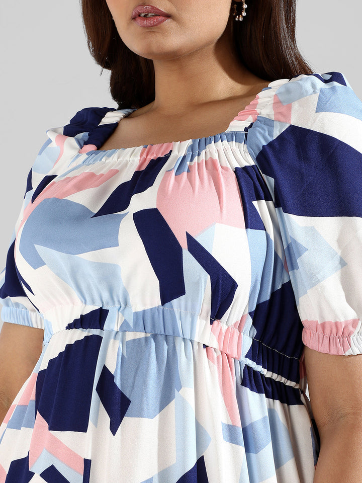 Ifp - Graphic Design Stylish Casual Dress -