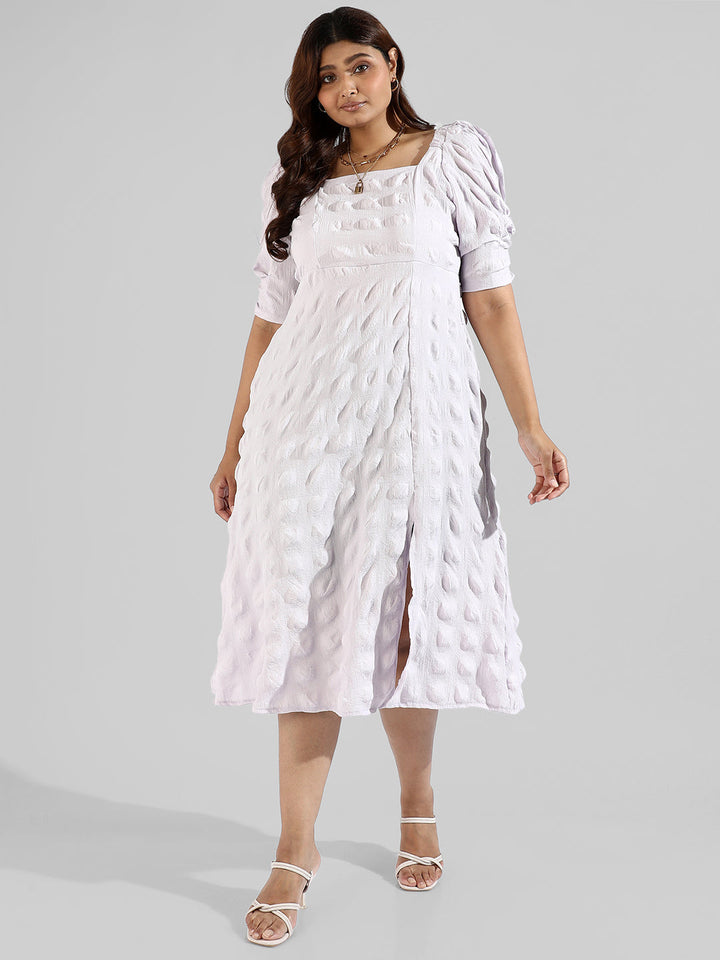 Solid Side Cut Design Stylish Casual Dresses
