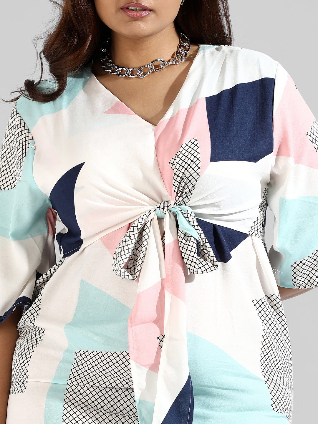 Graphic Design Drawstring Stylish Casual Dresses