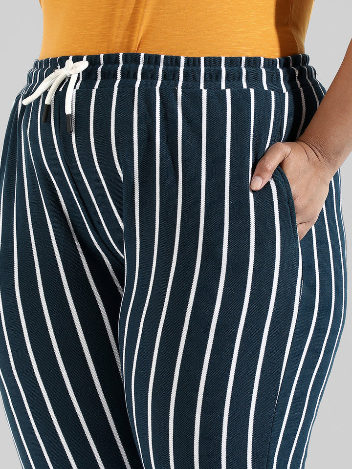 Striped Stylish Active & Evening Trackapnt
