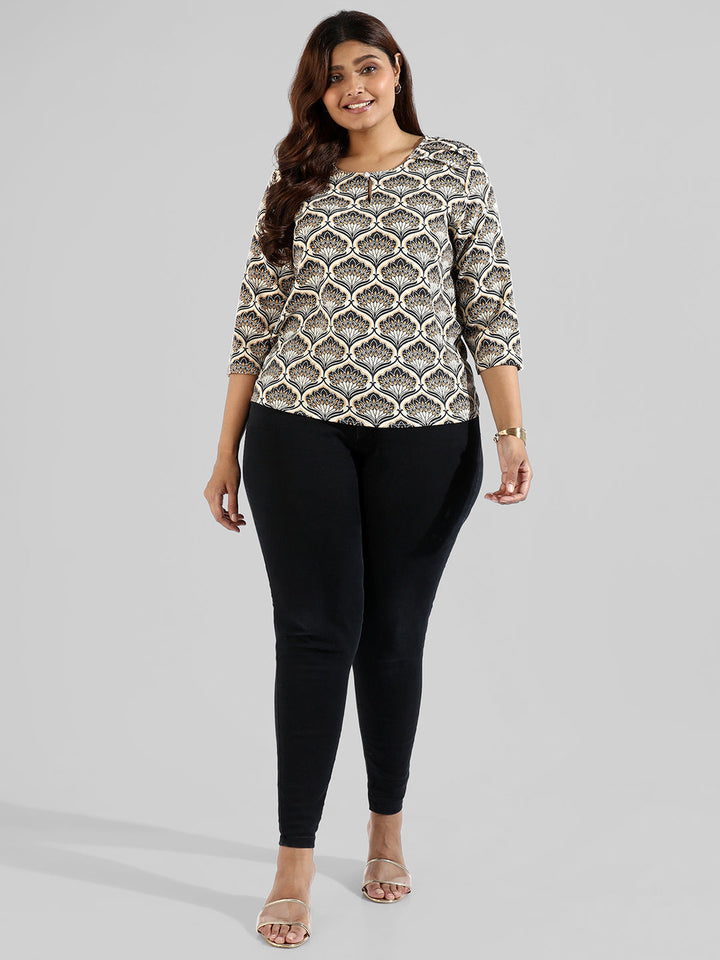 Graphic Design Casual Top