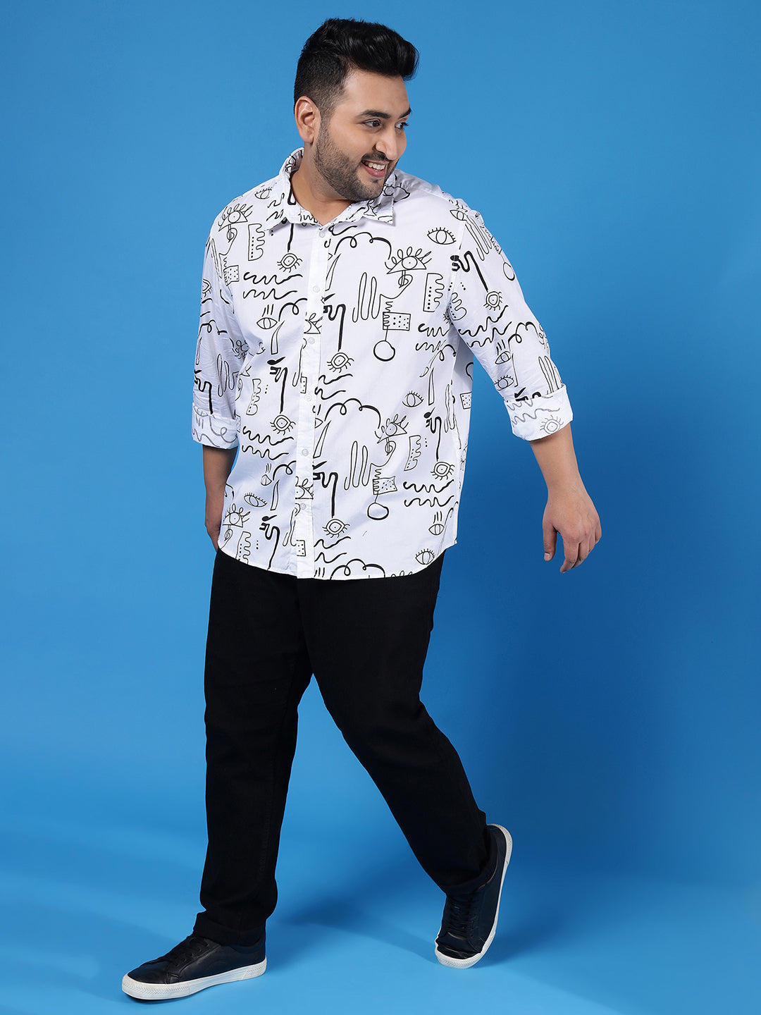 Abstract Design Full Sleeve Shirt