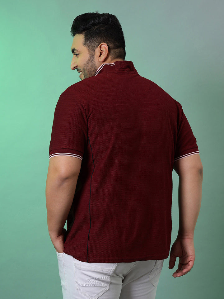 Solid Half Sleeve Casual T-Shirt