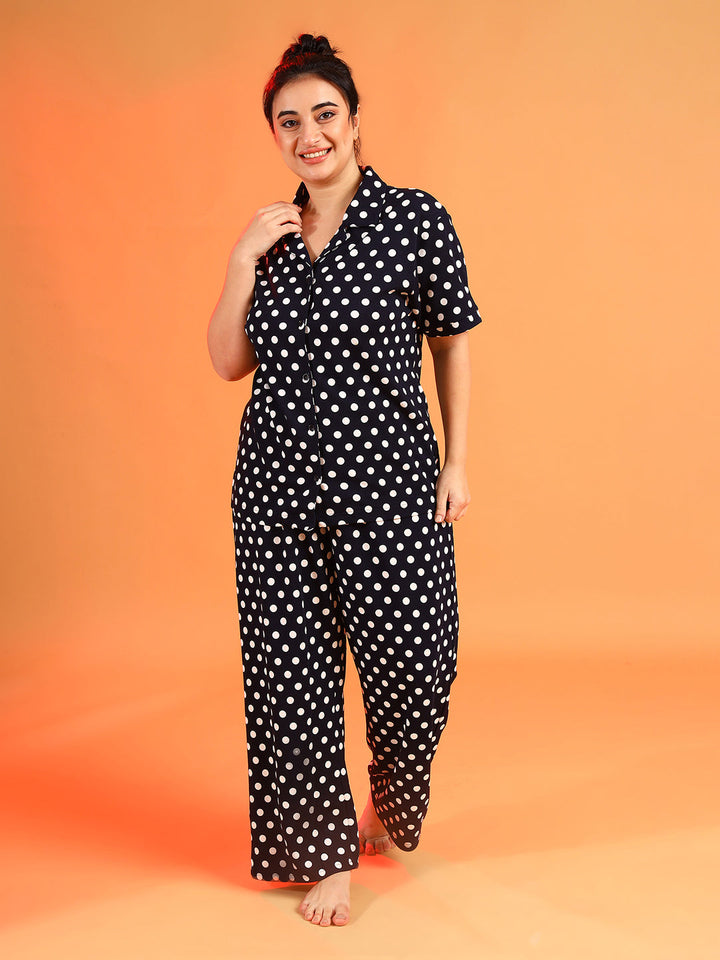 Polka Dots Night Suit
