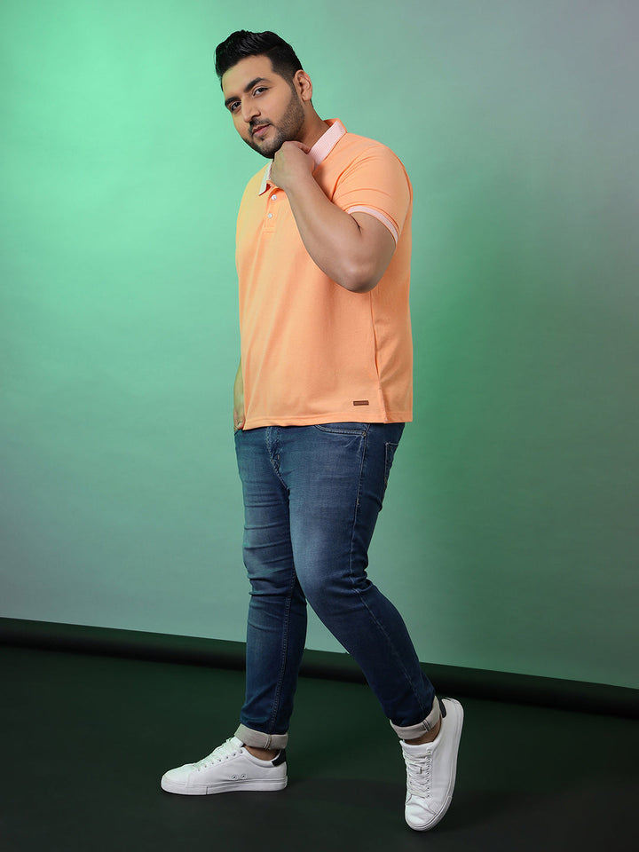 Solid Half Sleeve Casual T-Shirt