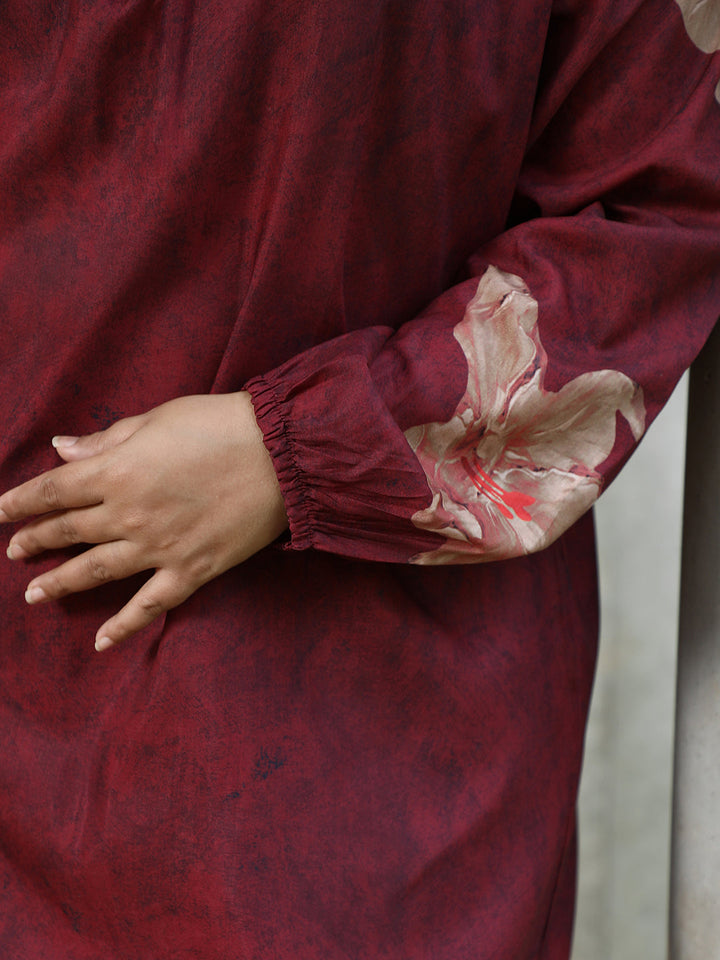 Poppy Flora Kurti With Trousers