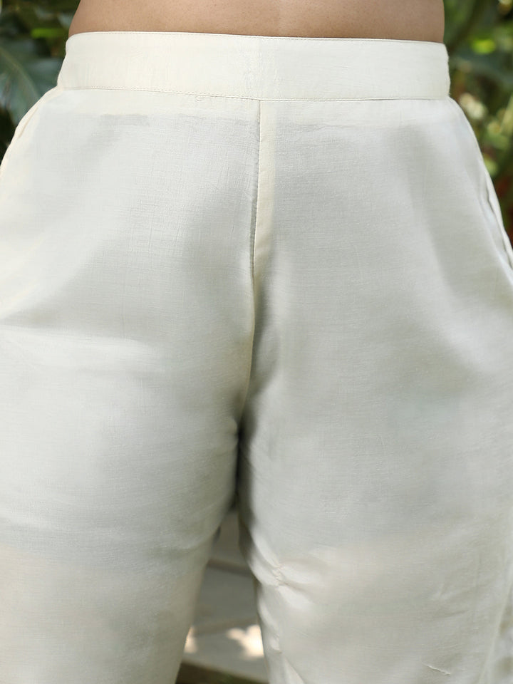 Palm Foliage Kurti With Trousers