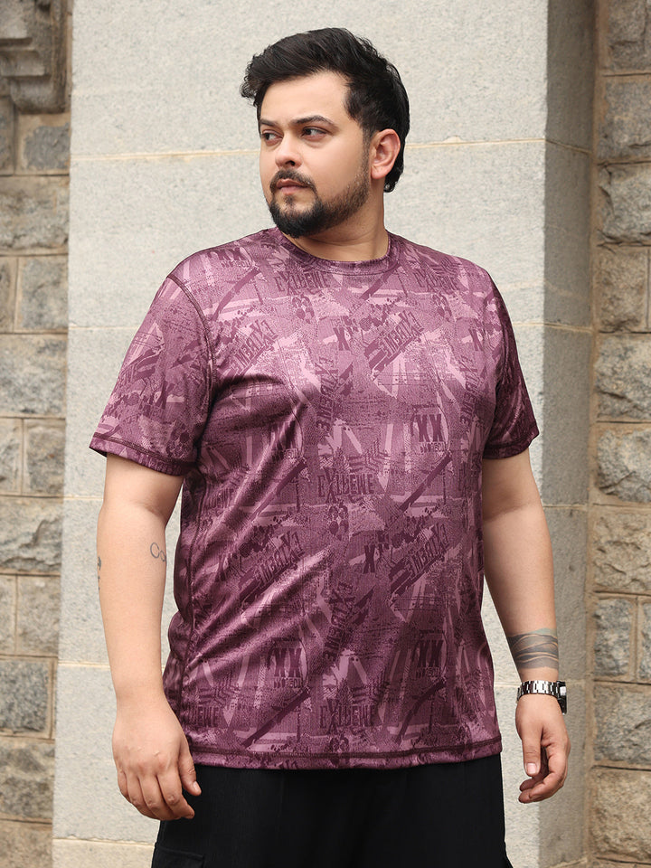Abstract-Typo Activewear T-Shirt