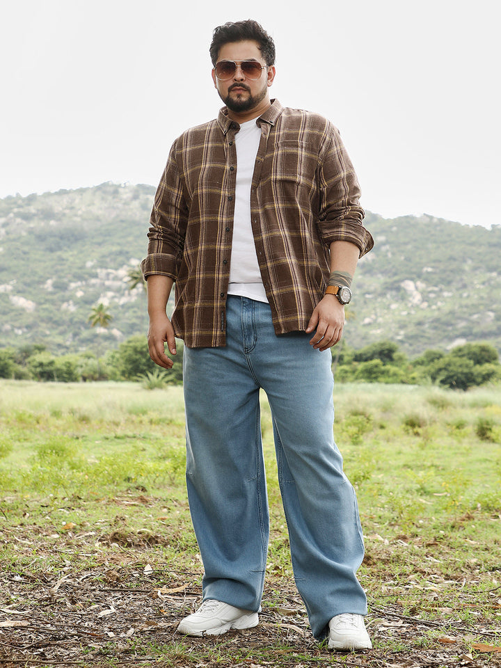 Button-Down Plaid Shirt