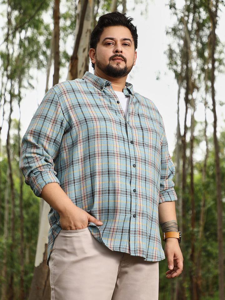 Button-Down Plaid Shirt