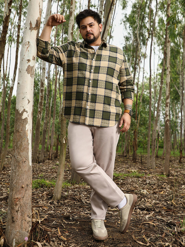 Grid-Buffalo Check Jacquard Shirt