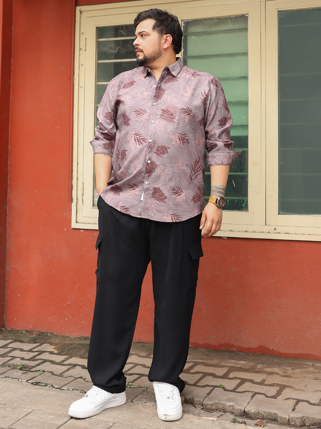 Leaf-Imprint Foliage-Tactile Shirt
