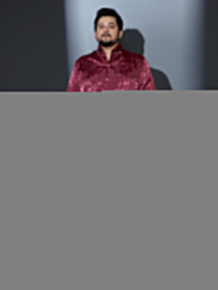 Semicurve-Jacquard Satin Shirt