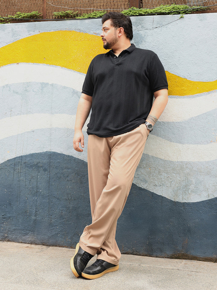 Pleated-Twill Tailored Trousers