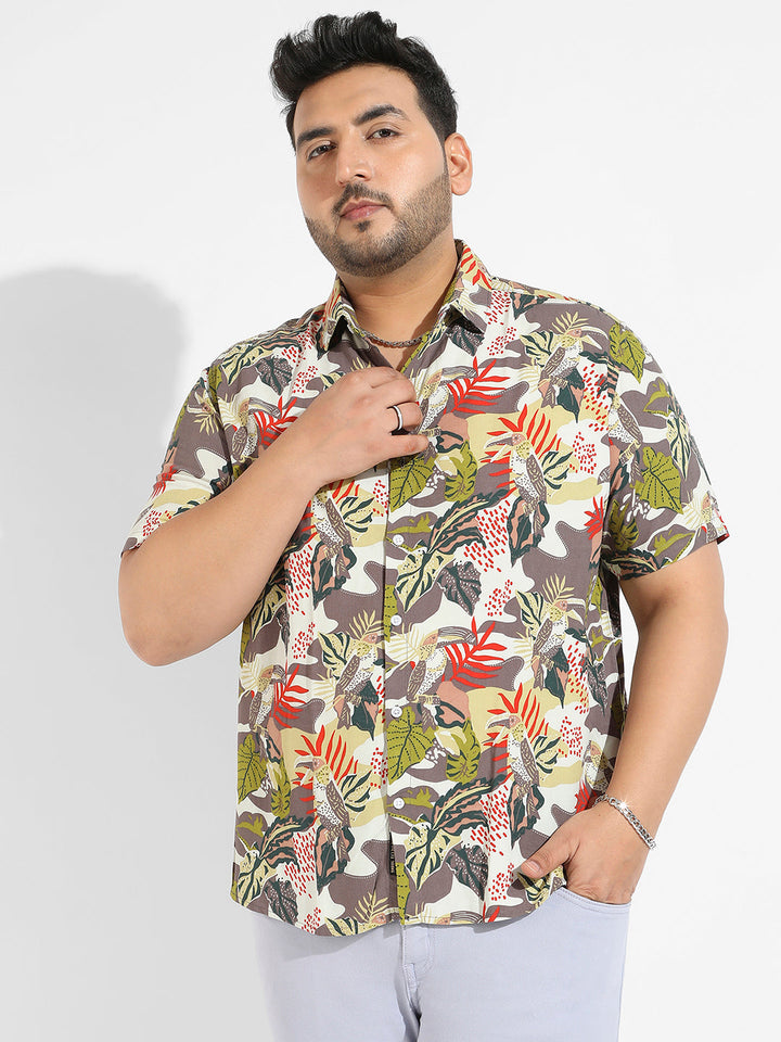 Multicolour Artistic Jungle Shirt