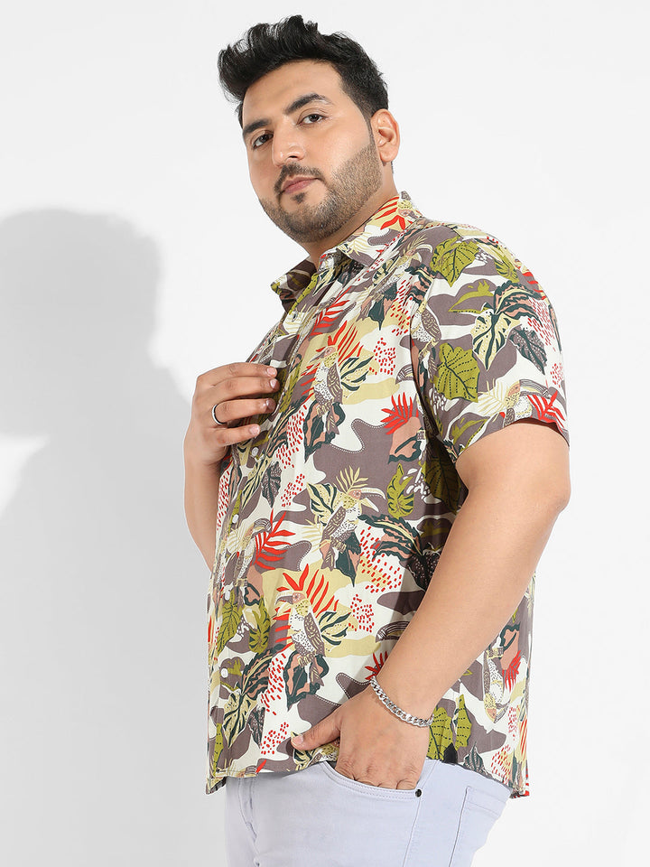 Multicolour Artistic Jungle Shirt