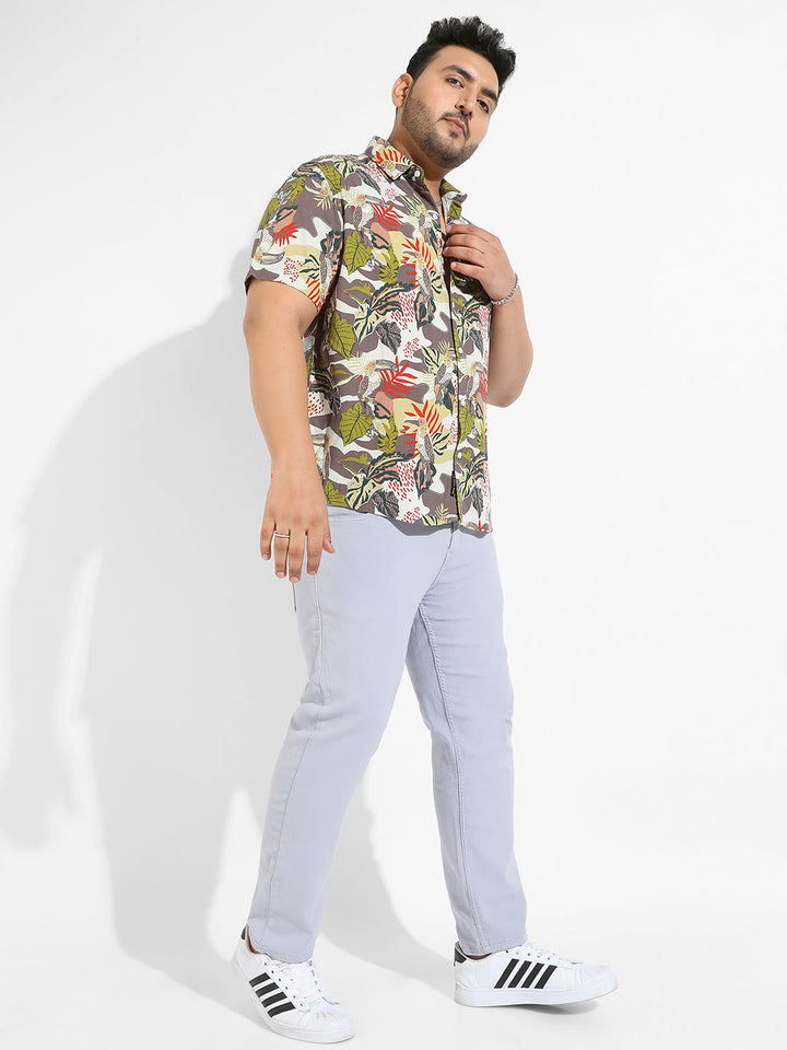 Multicolour Artistic Jungle Shirt