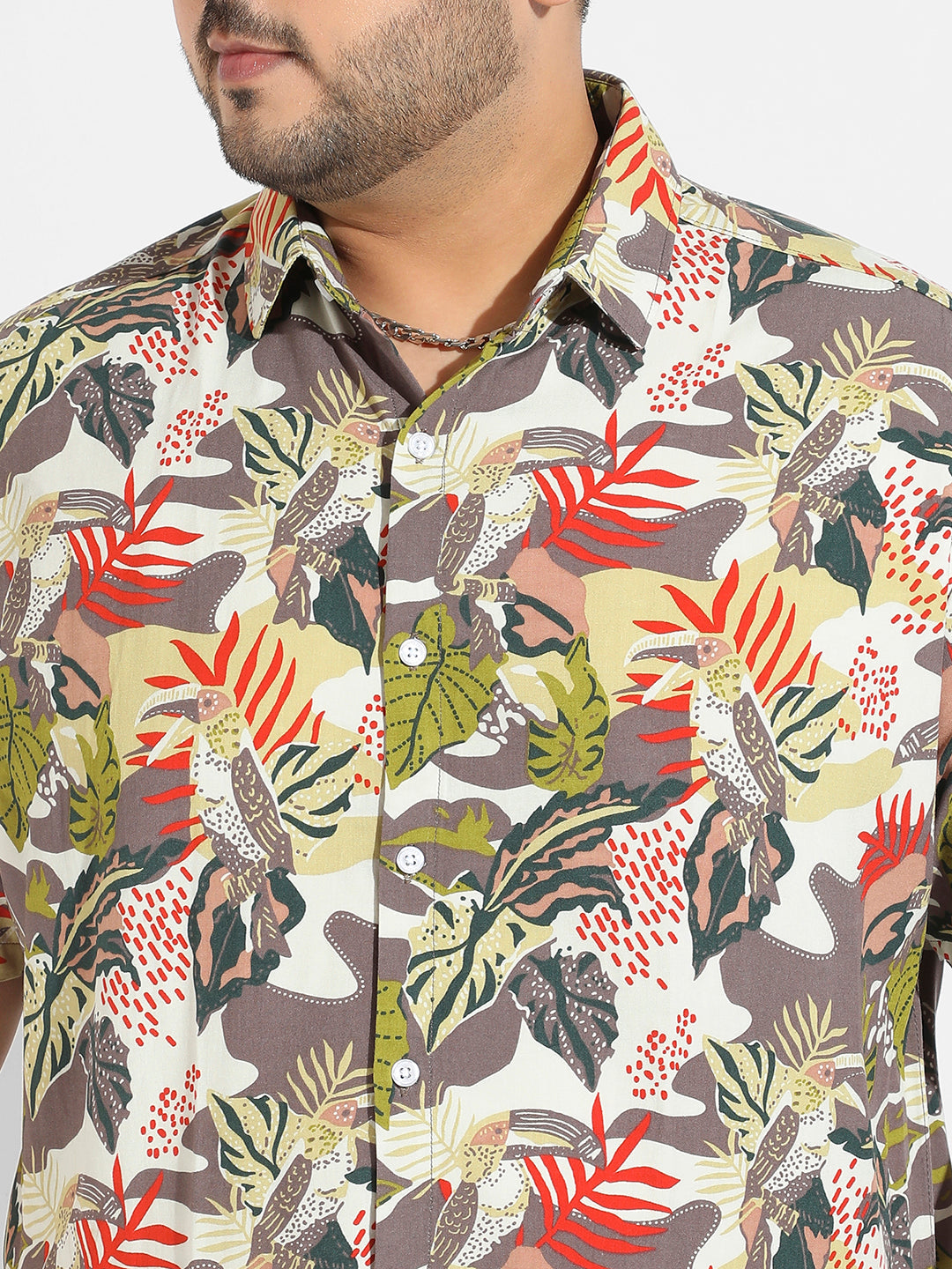 Multicolour Artistic Jungle Shirt