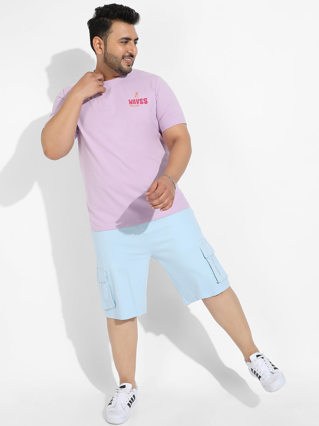 Lilac Happy Waves T-Shirt