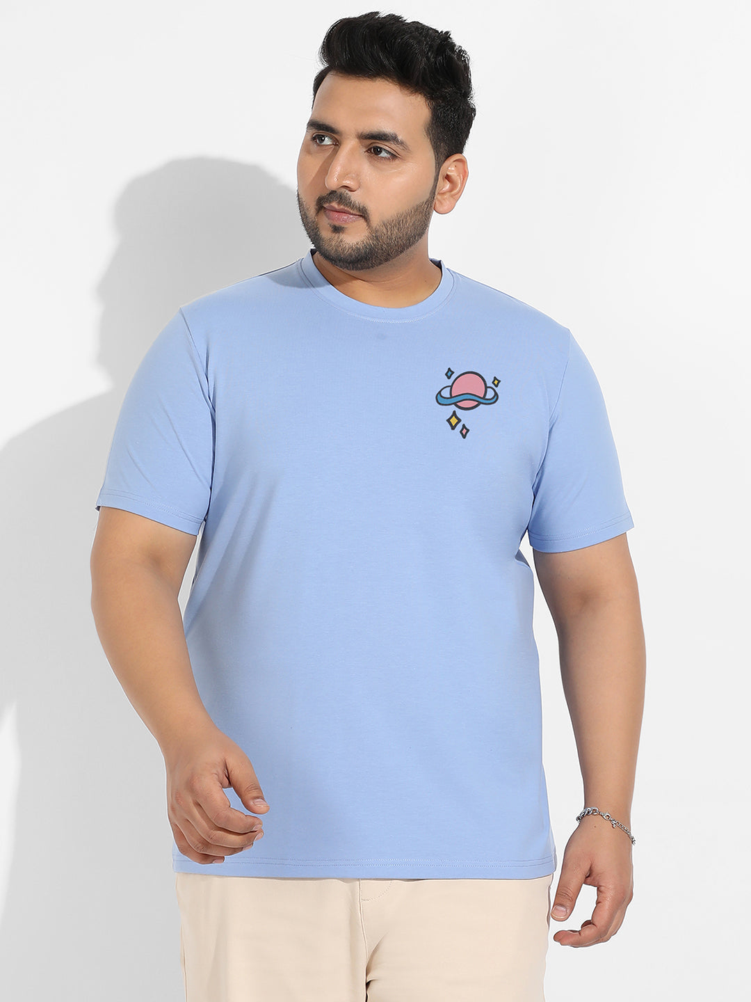 Pastel Blue Rainbow Universe T-Shirt