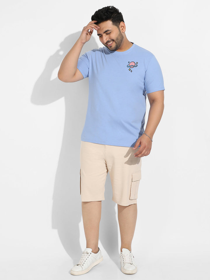 Pastel Blue Rainbow Universe T-Shirt