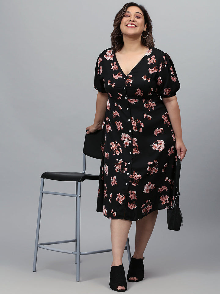 Floral Design Dress