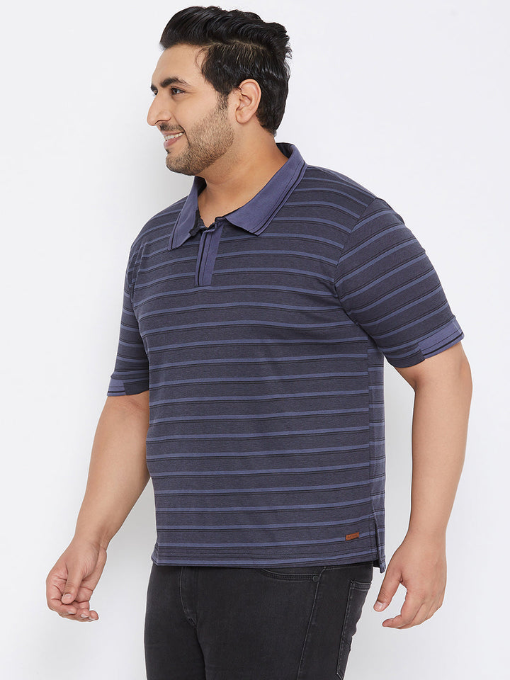 Striped Half Sleeve Casual T-Shirt