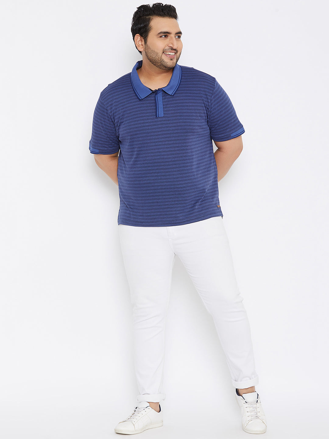 Striped Half Sleeve Casual T-Shirt