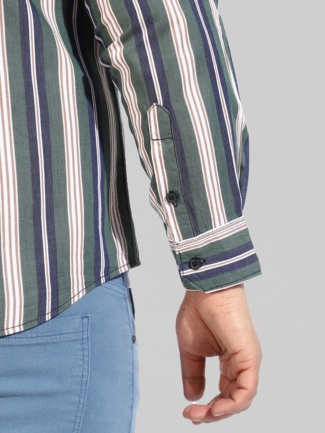 Full Sleeve Striped Casual Shirt