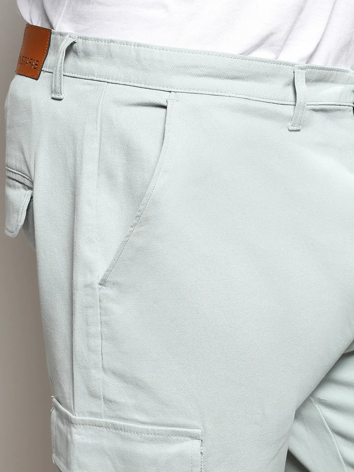 Sage Green Cargo Trousers