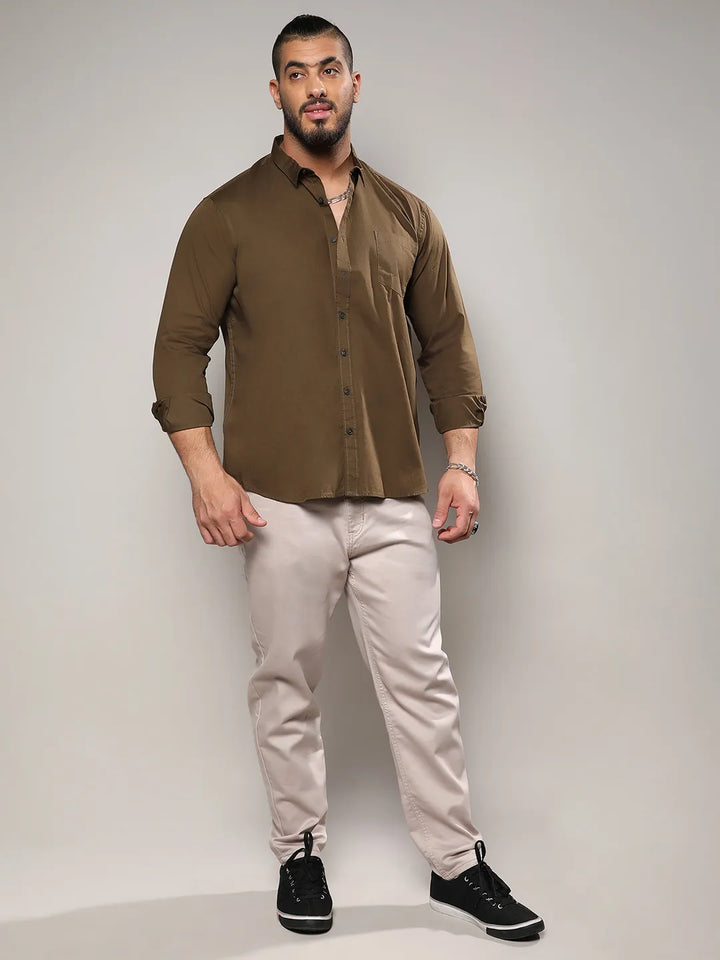 Solid Casual Shirt