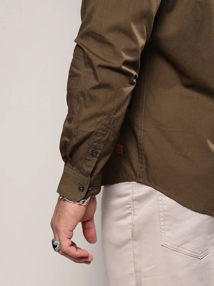 Solid Casual Shirt