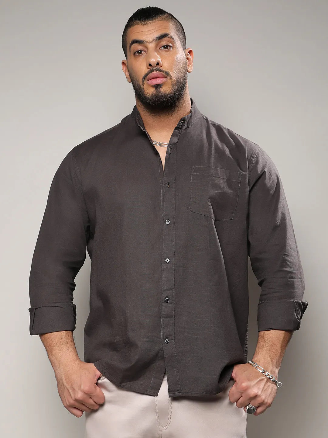 Solid Stylish Casual Shirt